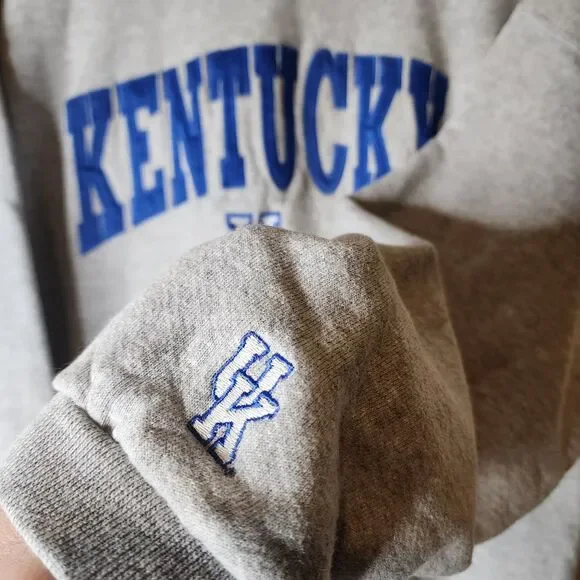 Vintage 90s Kentucky Wildcats Sweatshirt Spellout XL College University Football - Picture 2 of 11